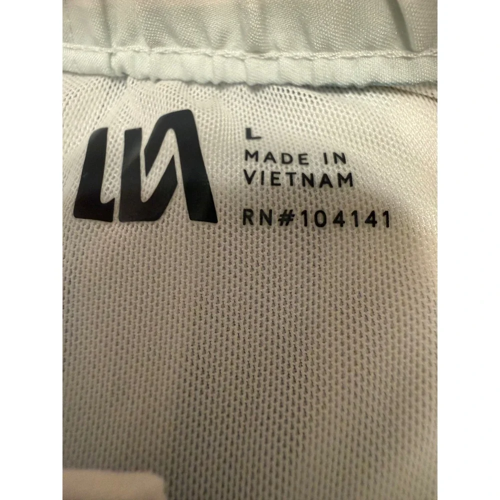 VRST Mens Board Shorts Blue White Striped Mesh Lined shorts Size L 5